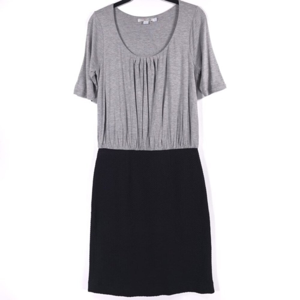 Boden Tone Pleated Flare‎ Shirt Dress Pullover Textured Skirt WH495 Size US 6R